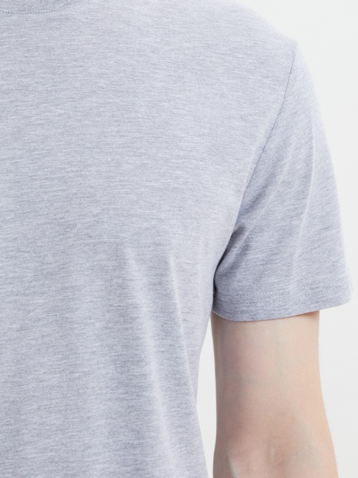 Трикотажная базовая футболка