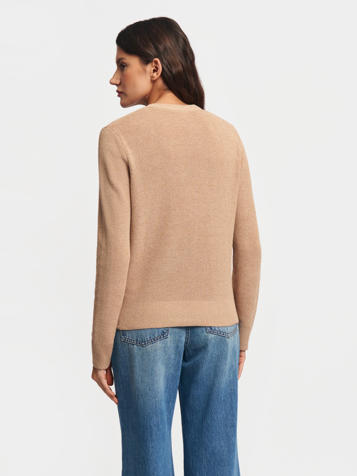 Вязаный джемпер с длинным рукавом