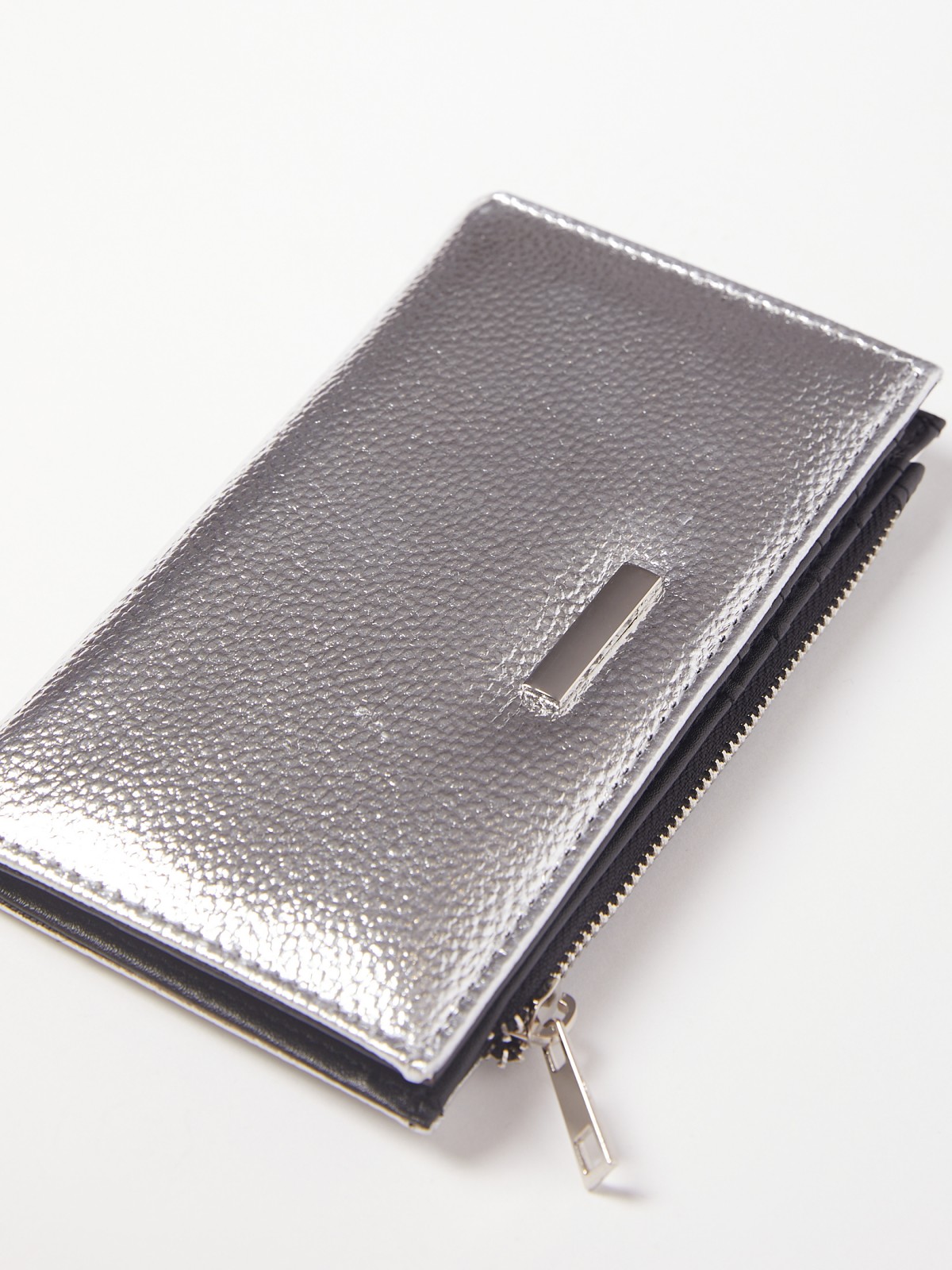 Серебристый кошелёк-визитница zolla 02142948L235, цвет серебряный, размер No_size - фото 3