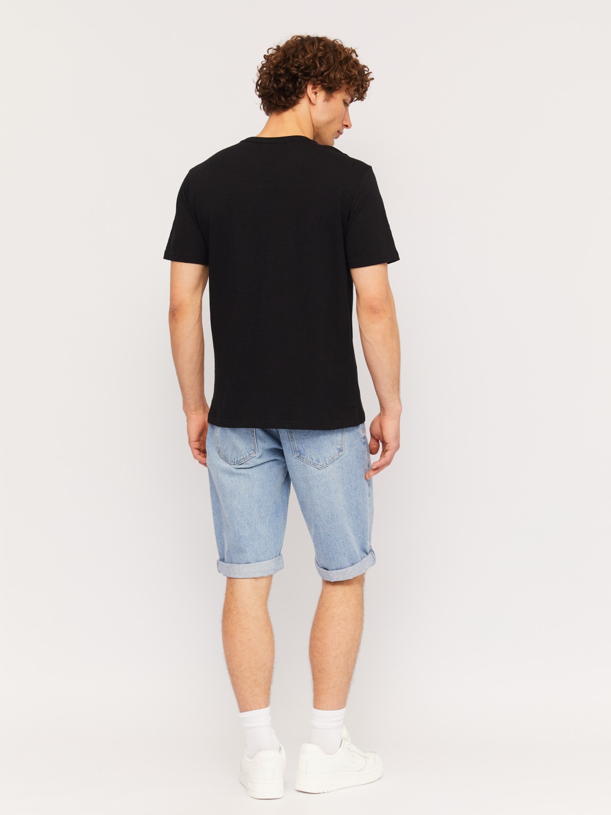 Футболка из хлопка с принтом