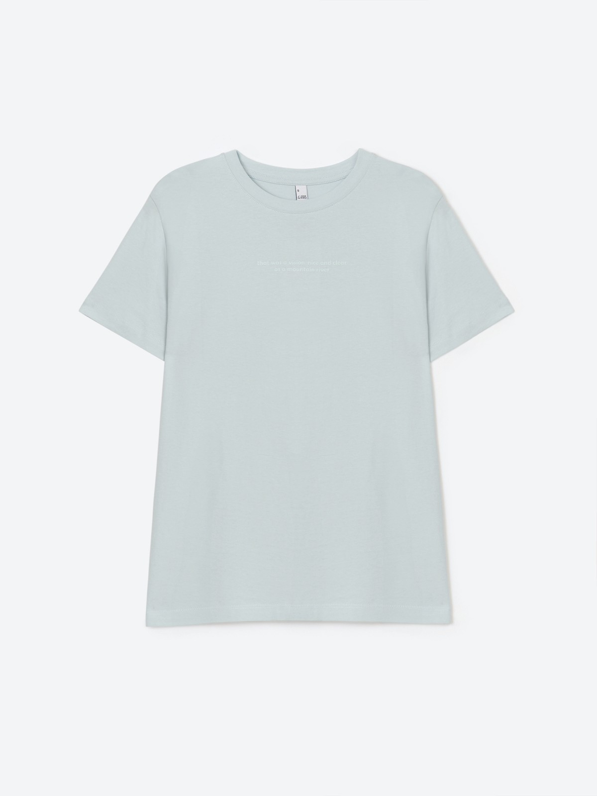 Футболка из хлопка с надписью