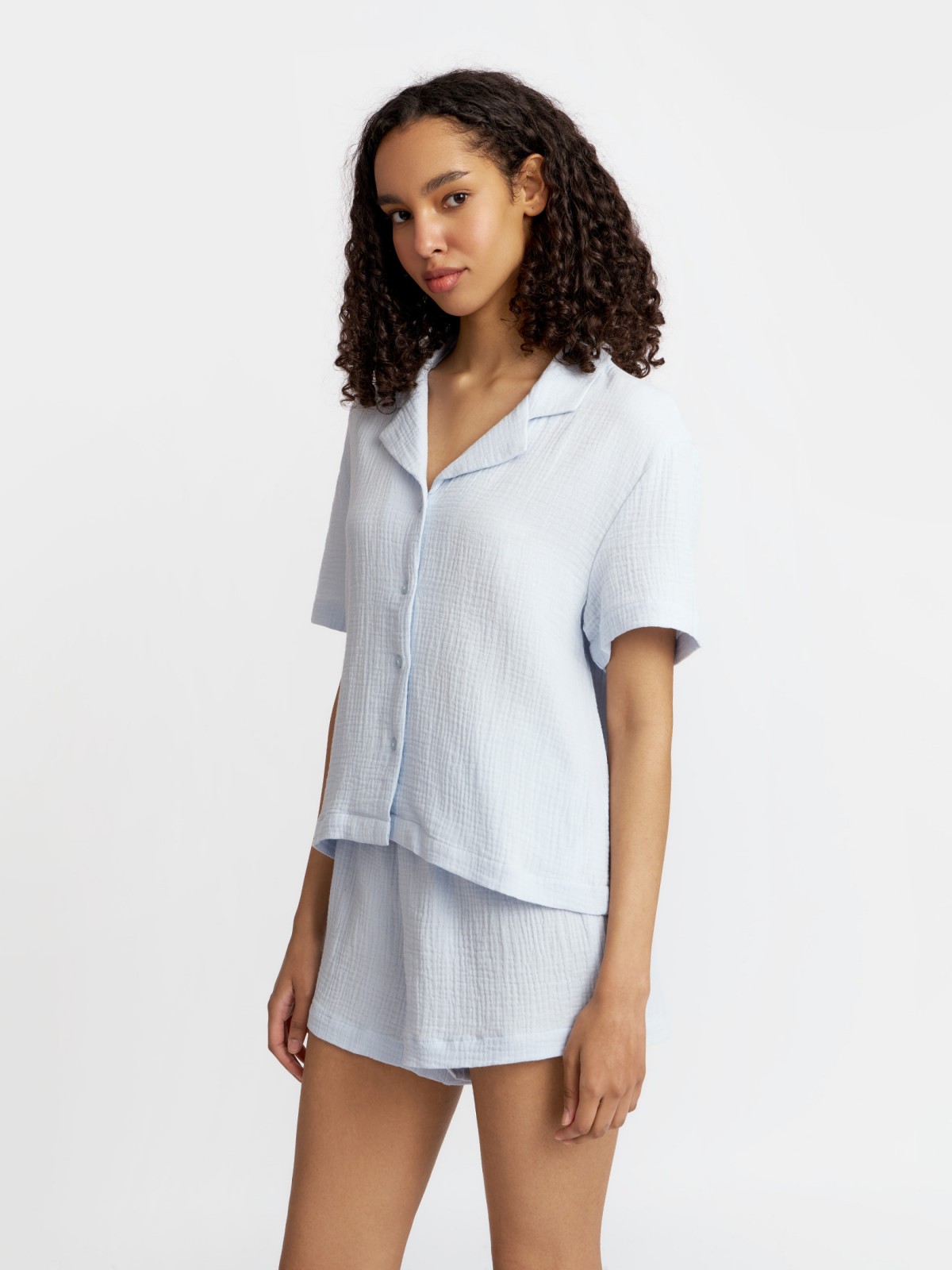 Блузка с короткими рукавами