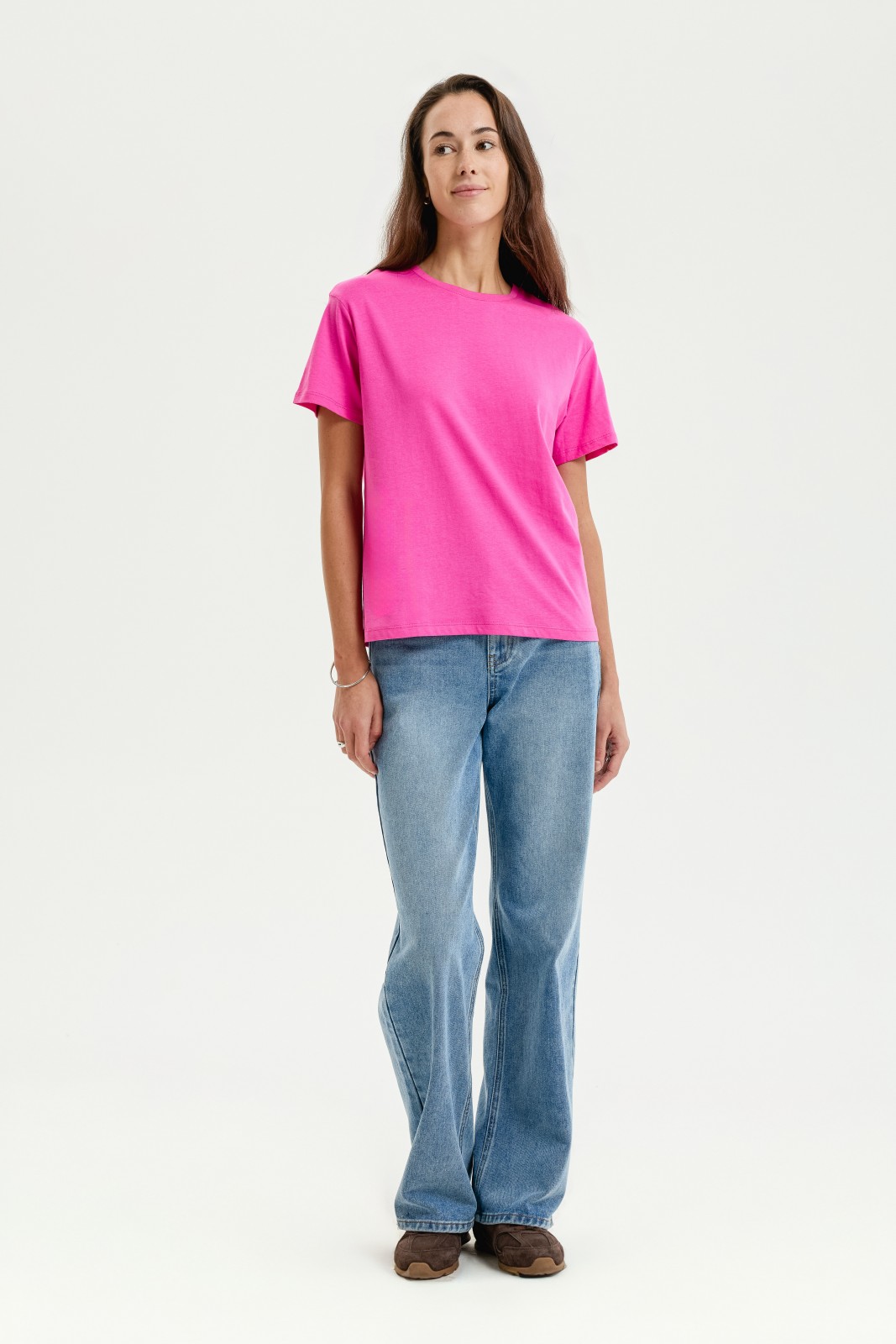 Футболка из хлопка однотонная