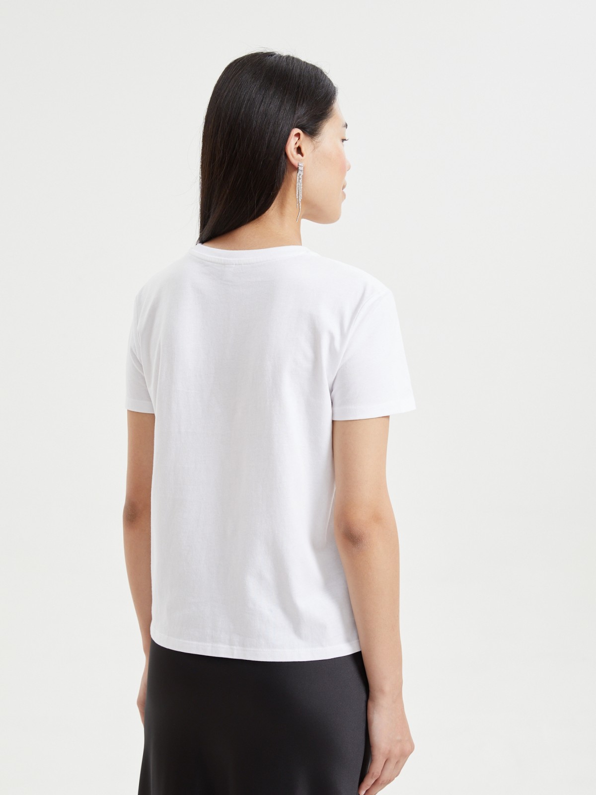 Футболка из хлопка с новогодним принтом