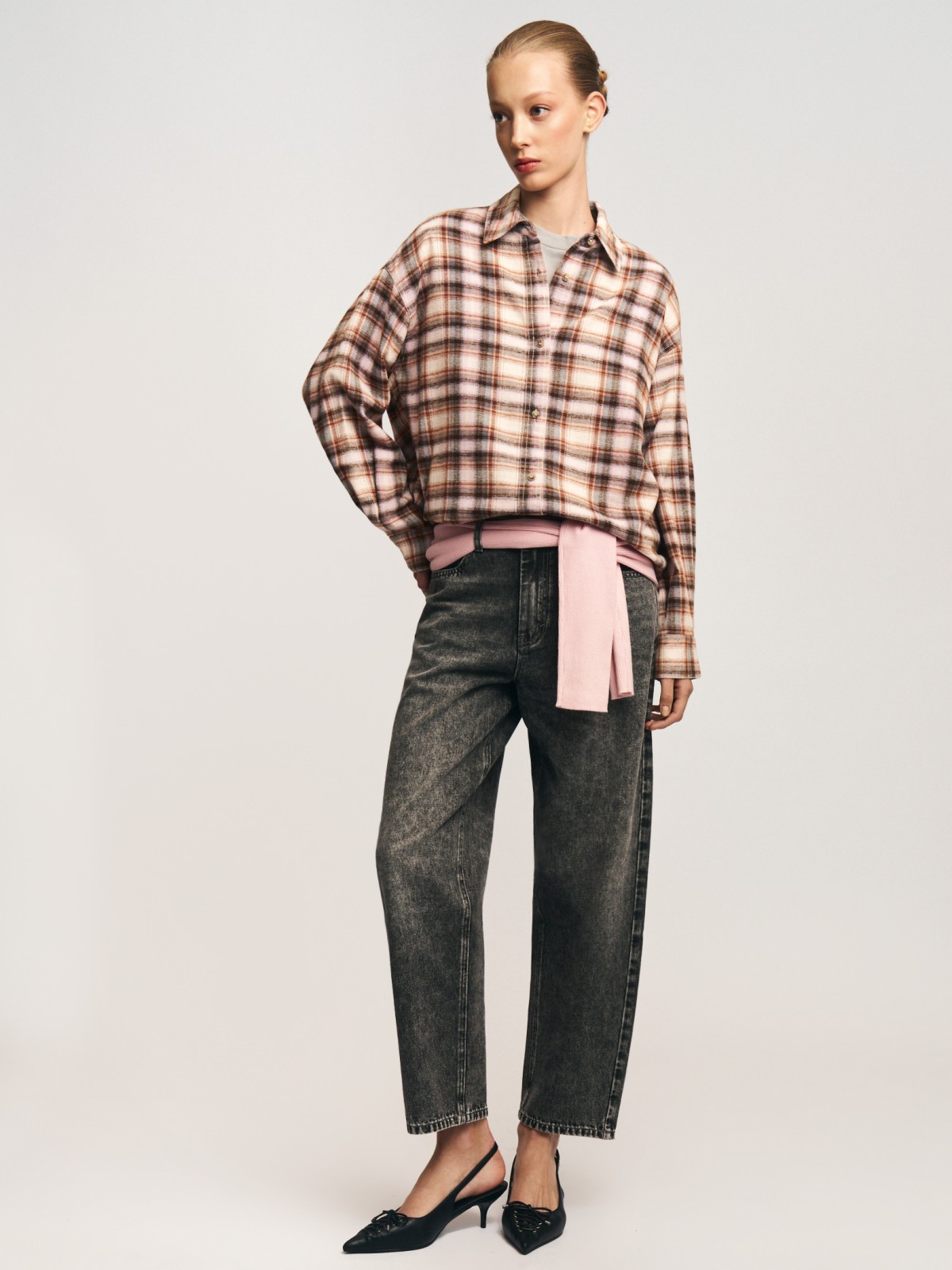 Джинсы силуэта Balloon с посадкой Loose