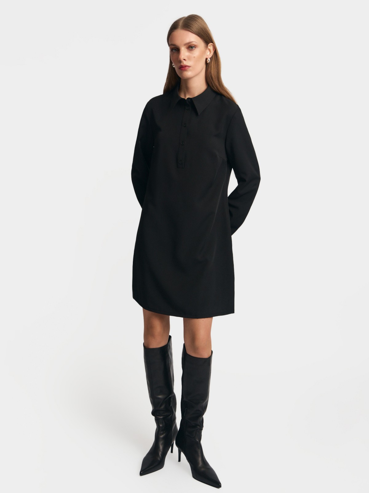 Платье-рубашка мини