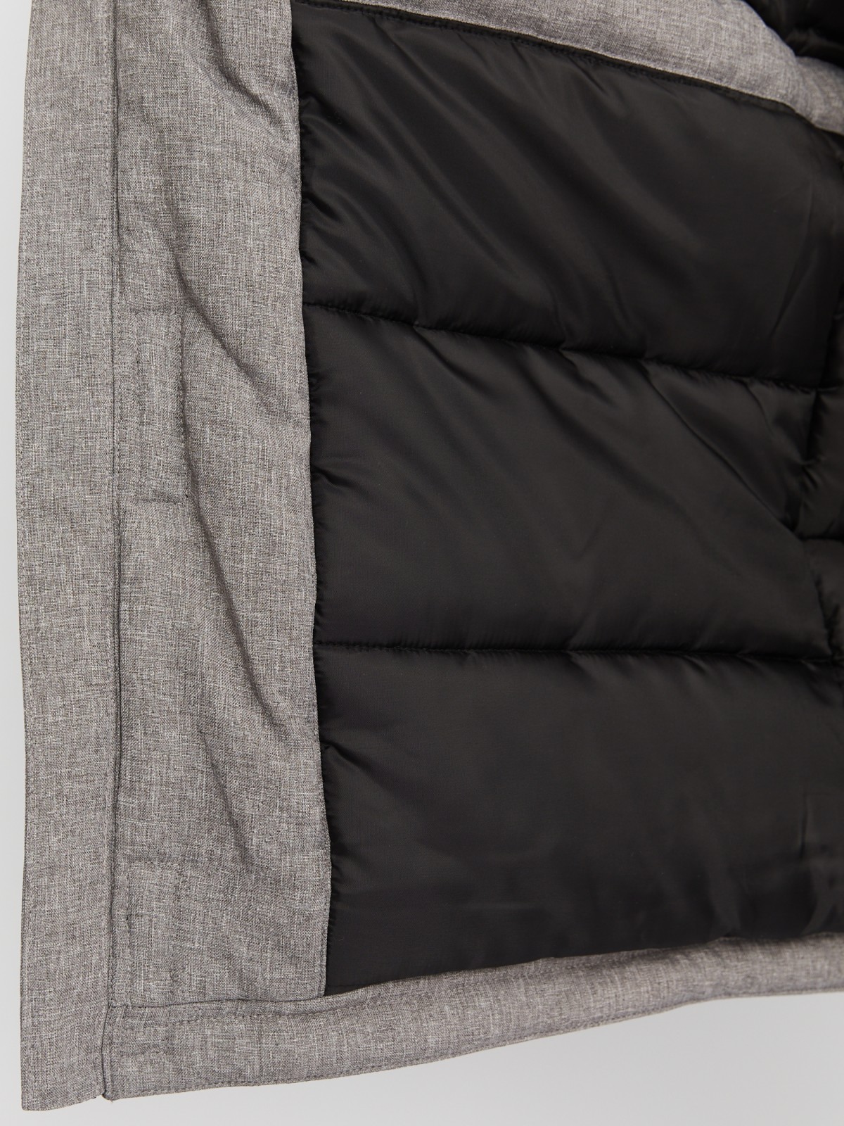 Тёплая удлинённая куртка-парка с капюшоном и кулиской на талии zolla 012425212104, цвет серый, размер M - фото 6