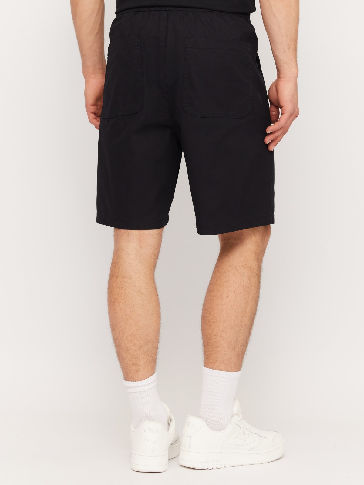 Удлинённые шорты на резинке из хлопка