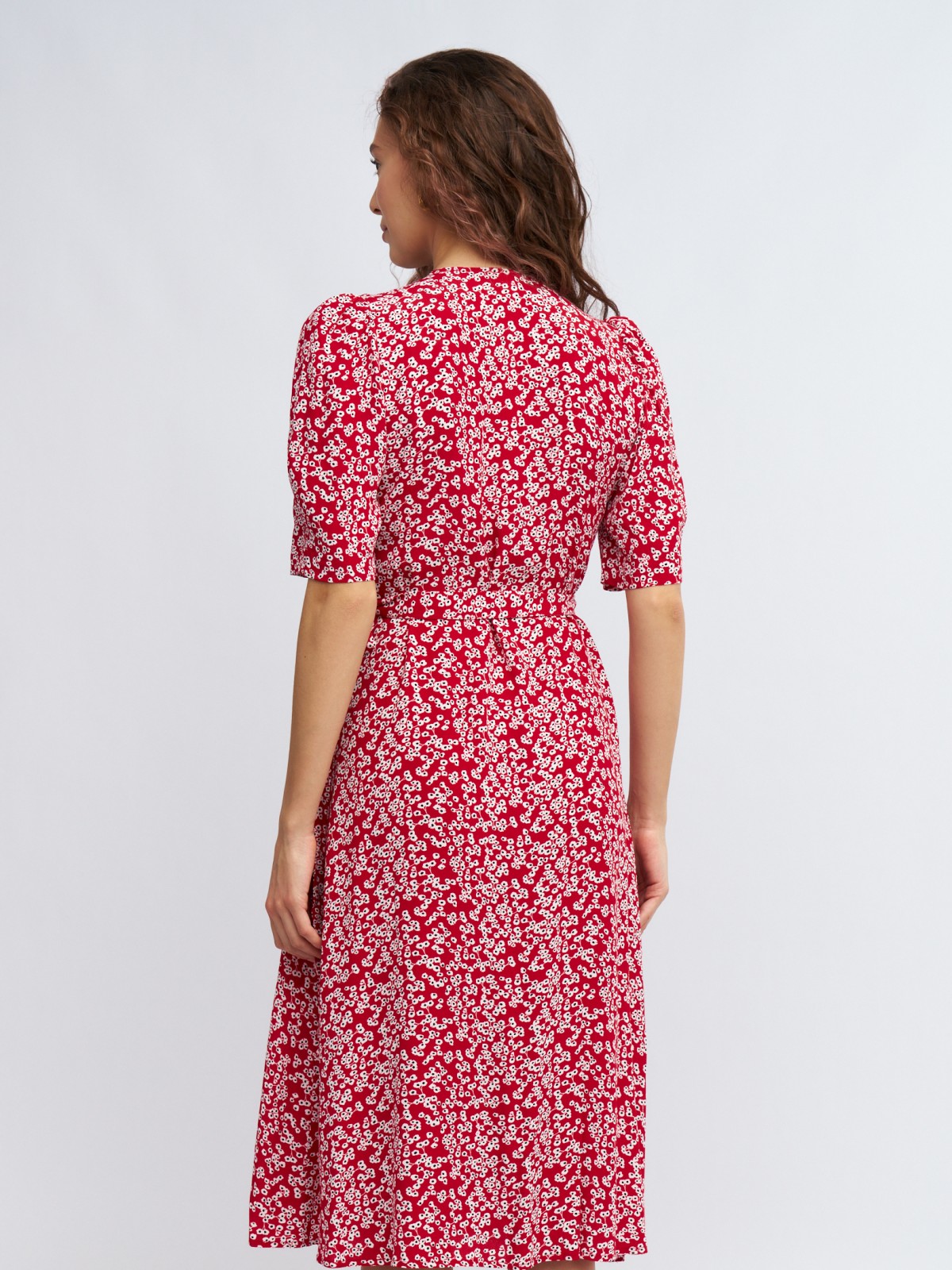 Платье из вискозы с запахом