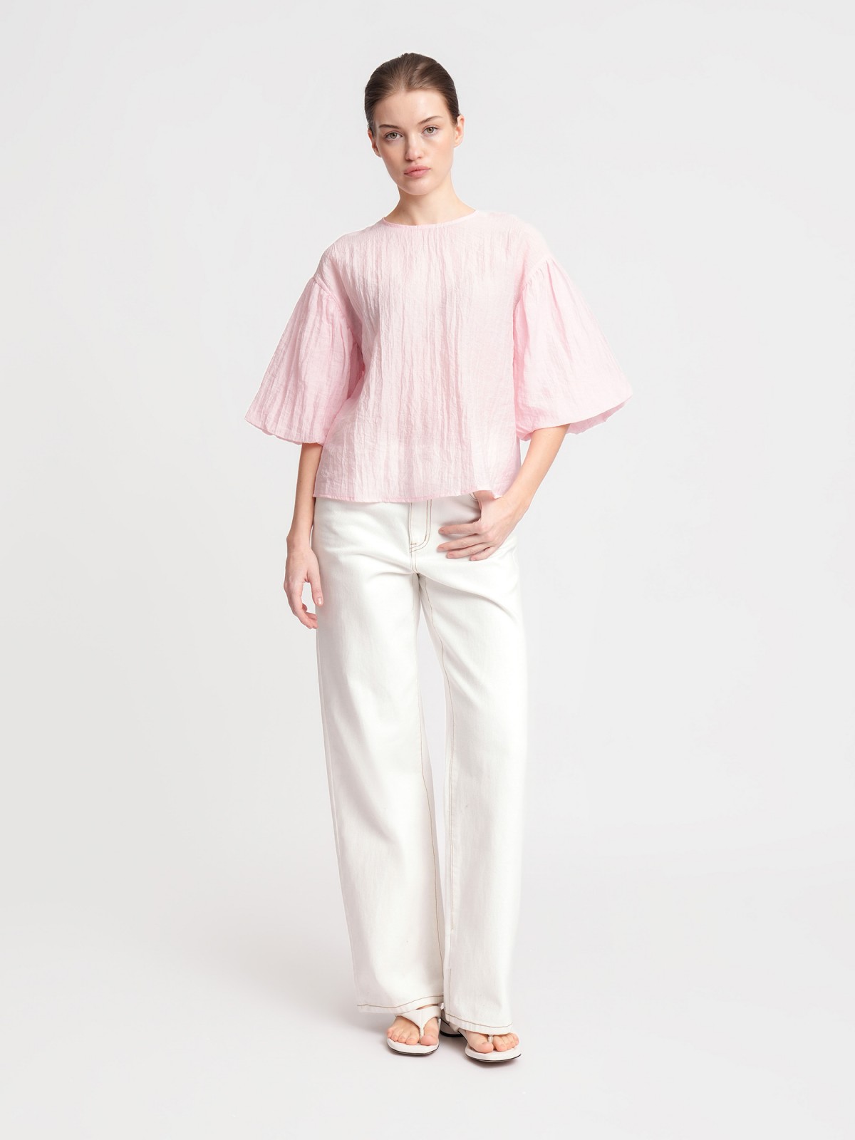 Блузка с короткими рукавами