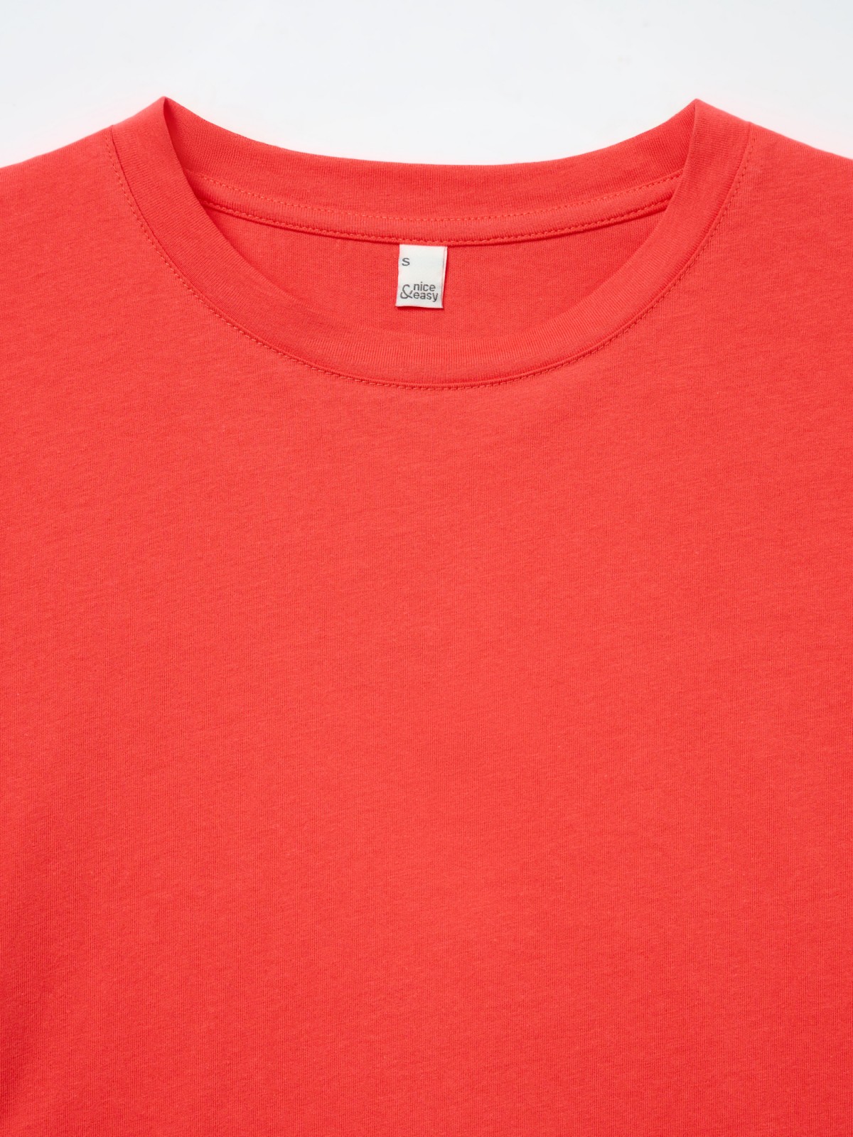 Футболка-топ из хлопка с коротким рукавом