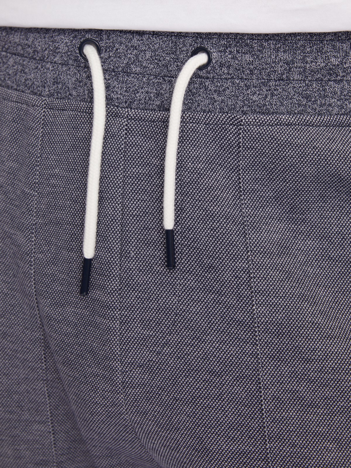 Трикотажные брюки-джоггеры в спортивном стиле zolla 213317604053, цвет светло-голубой, размер S - фото 5