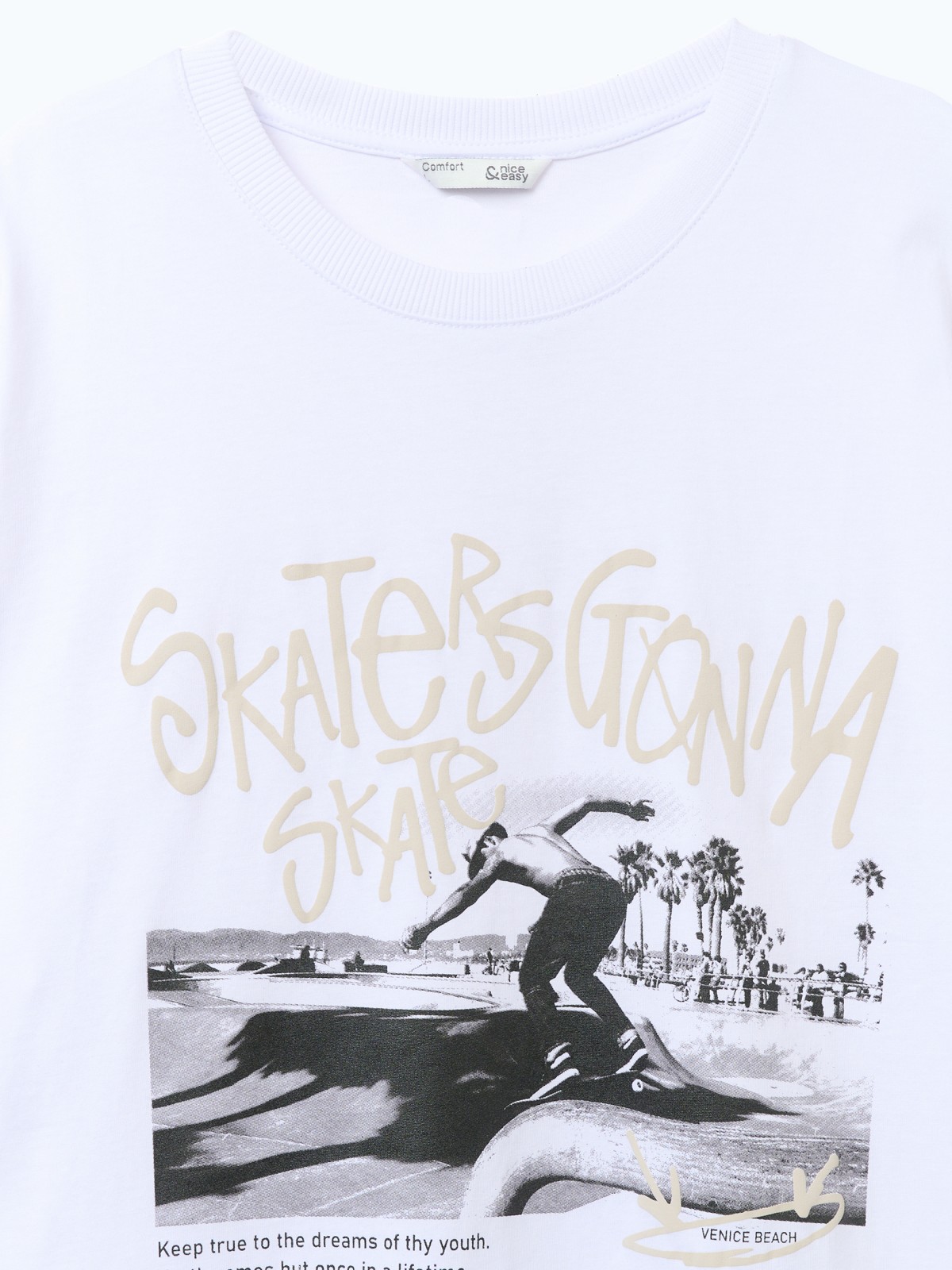 Футболка оверсайз из хлопка с принтом