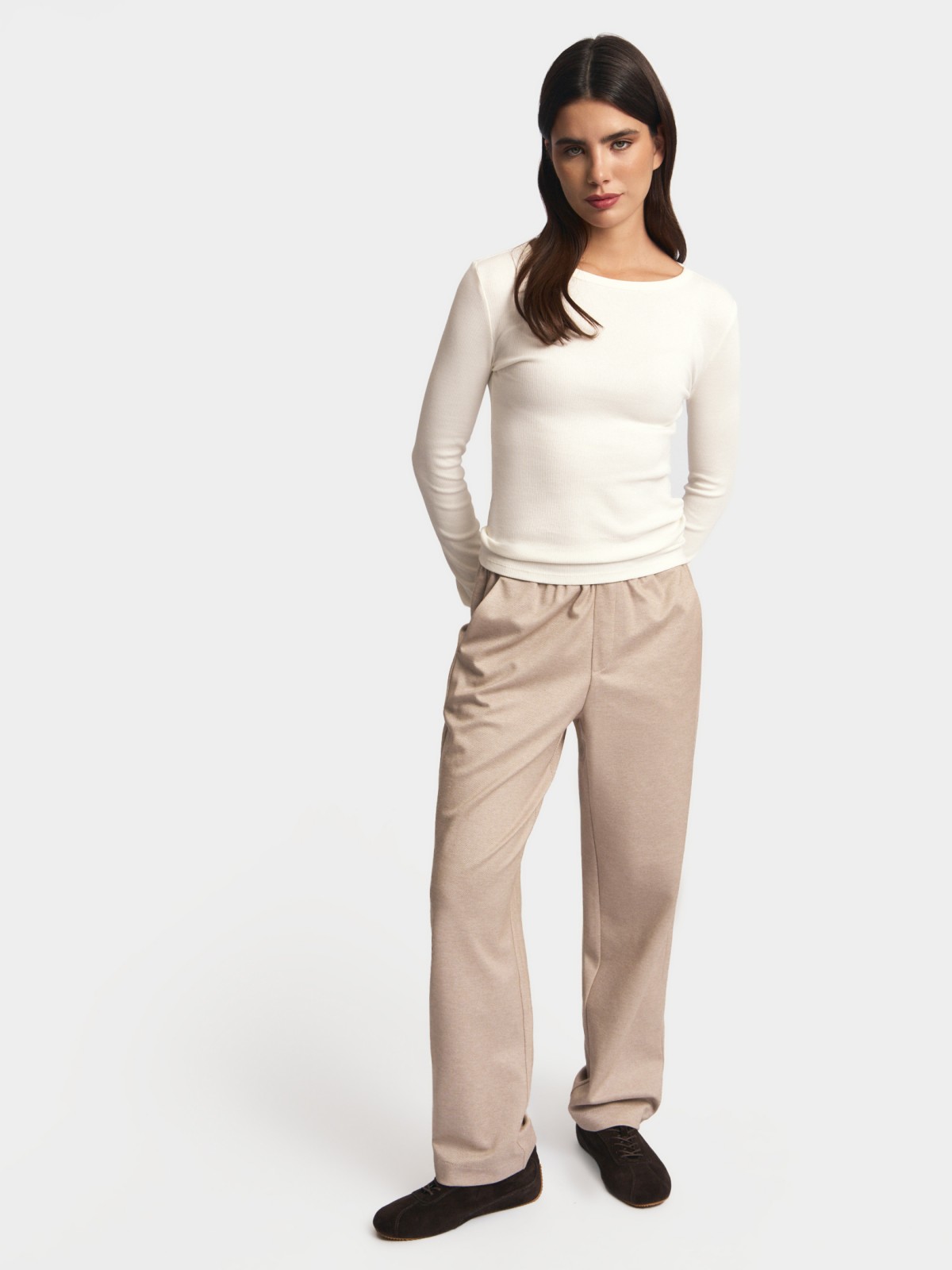 Трикотажный лонгслив из хлопка