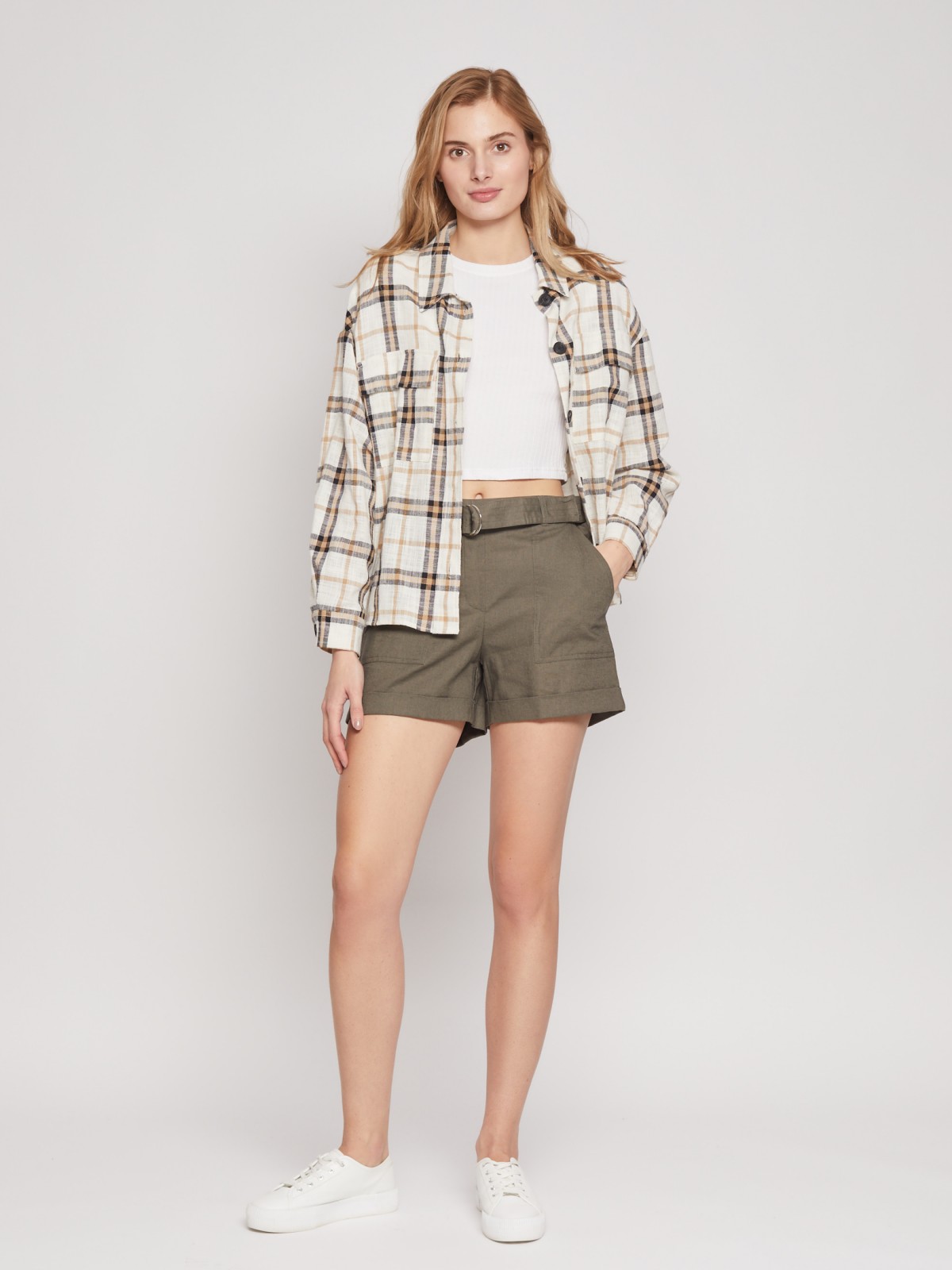 Шорты с поясом