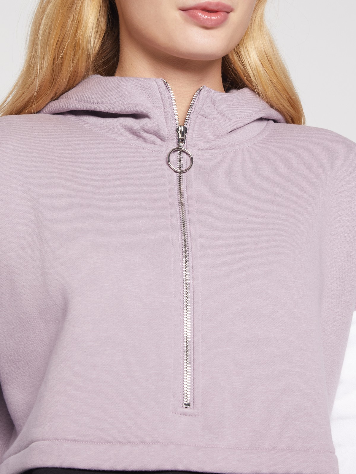 Худи на молнии с кулиской