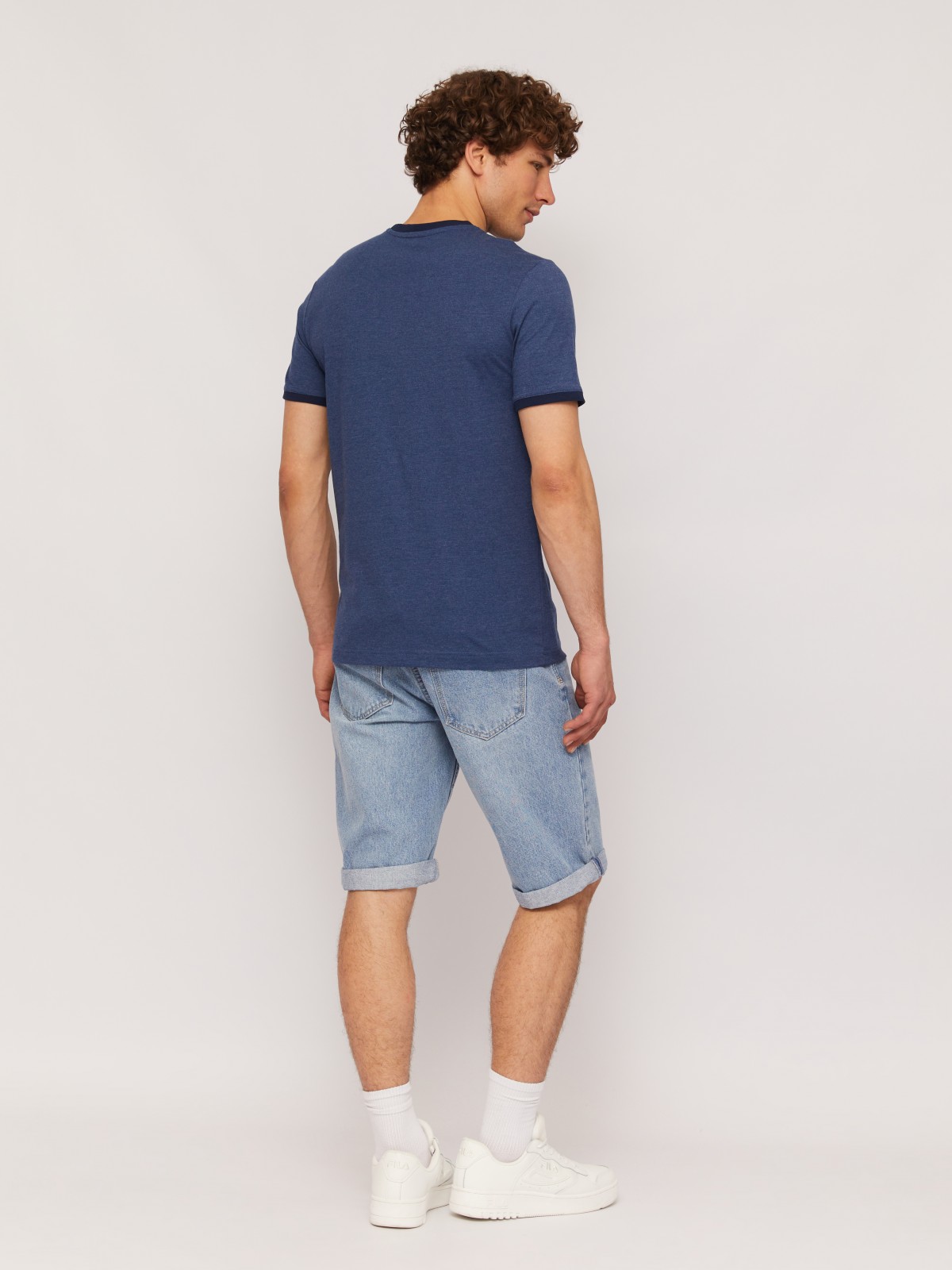 Трикотажная футболка с коротким рукавом