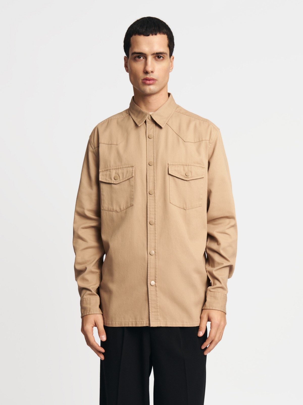 Куртка-рубашка из хлопка