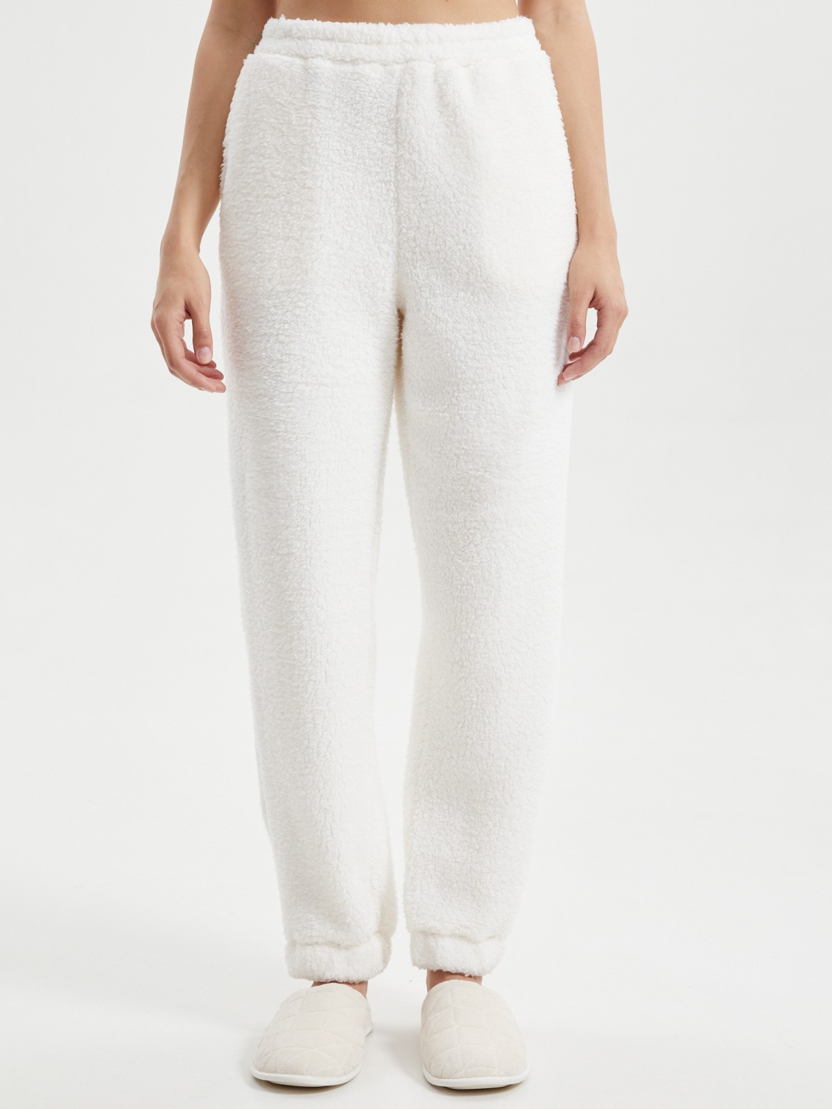 Штаны-джоггеры на резинке из экомеха