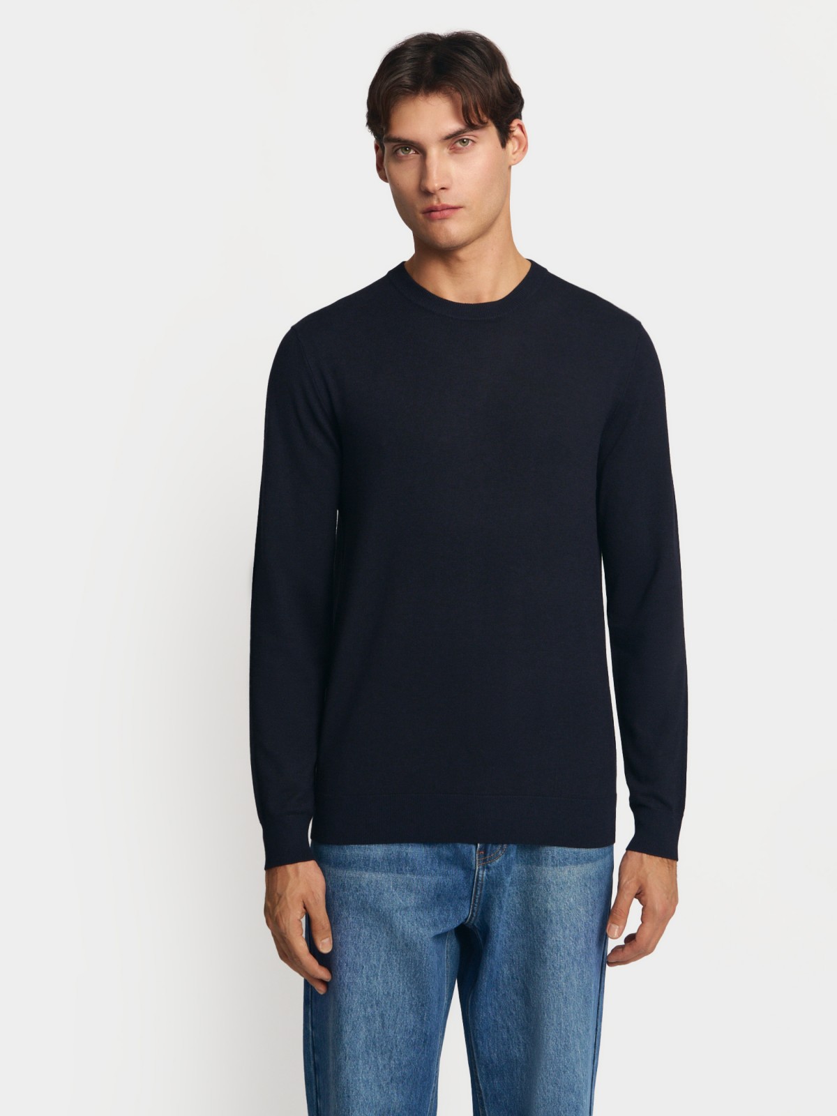 Тонкий трикотажный джемпер