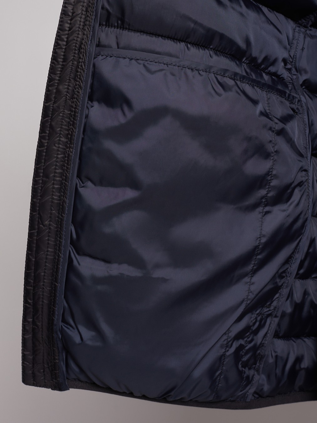 Утеплённый жилет с воротником-стойкой zolla 012335302044, цвет черный, размер S - фото 3