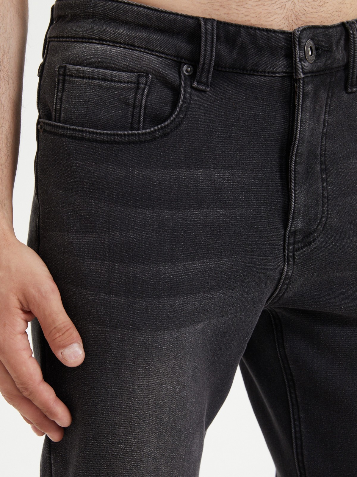 Утеплённые джинсы Regular с флисом