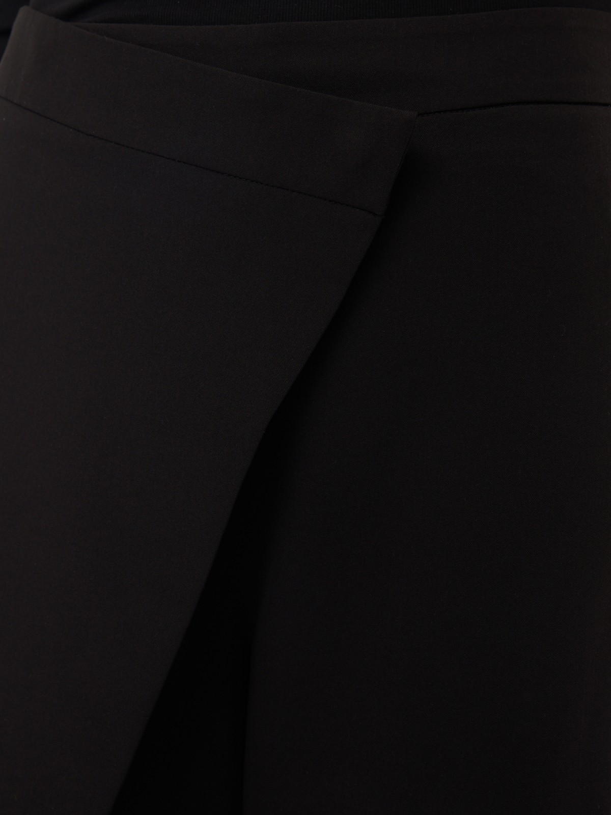 Брюки прямого силуэта с запахом zolla 02413736F051, цвет черный, размер S - фото 5