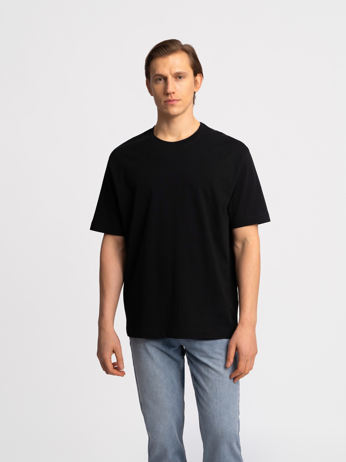 Футболка оверсайз из хлопка с коротким рукавом