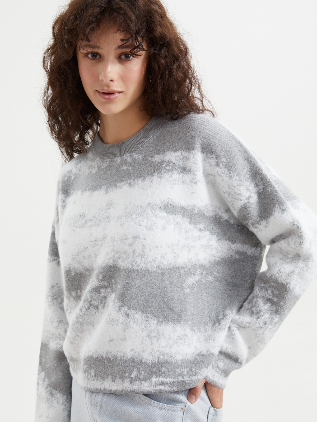 Трикотажный джемпер с узором