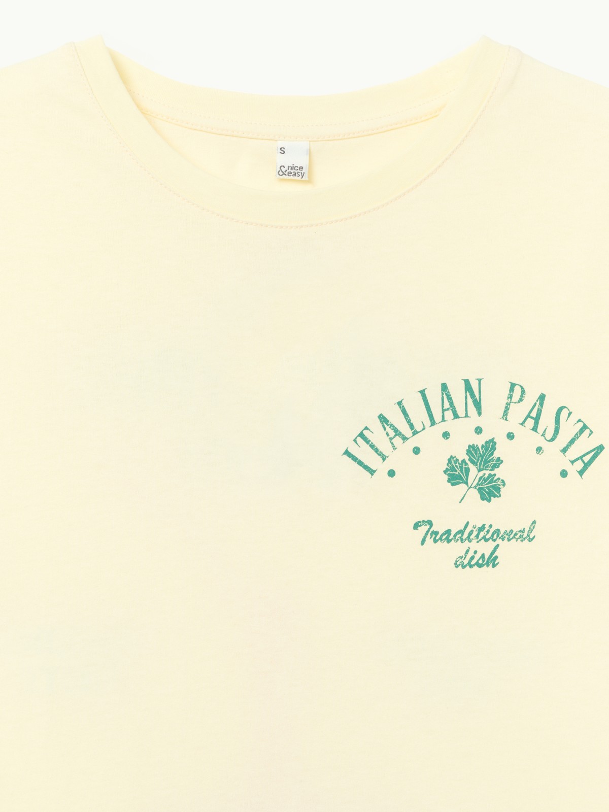 Футболка из хлопка с принтом на спине