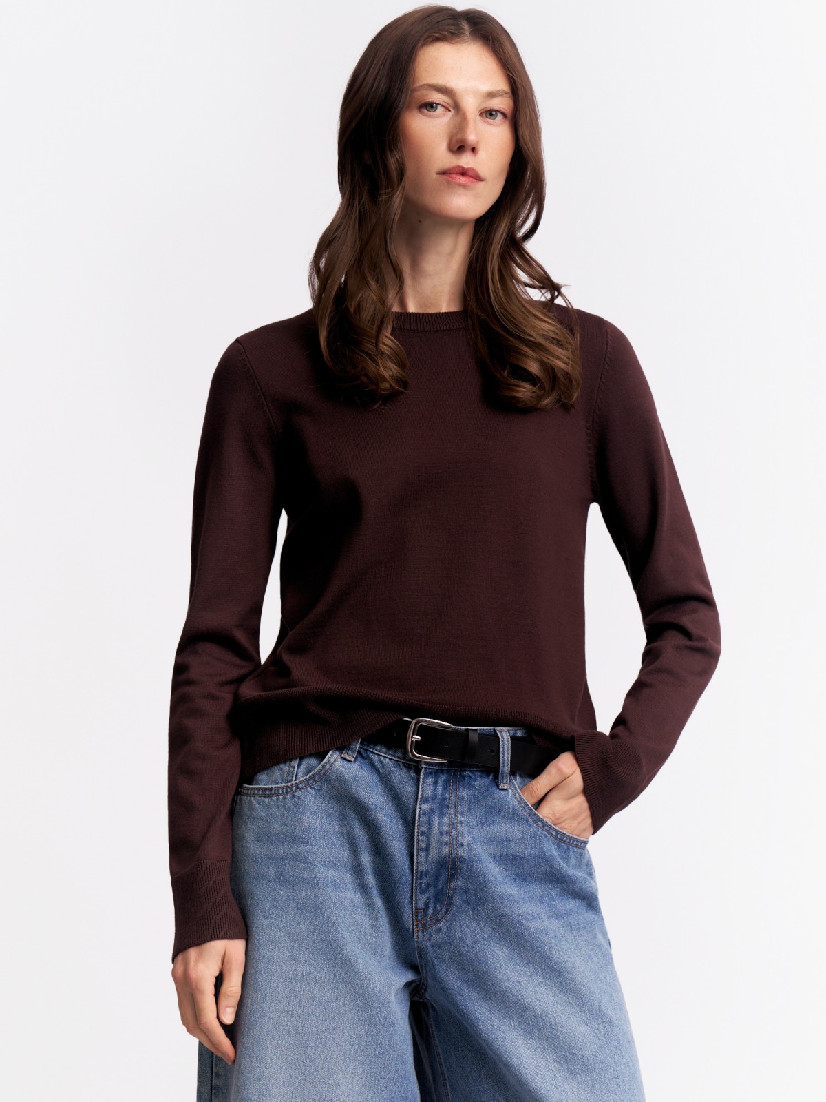 Джемпер из вязаного трикотажа