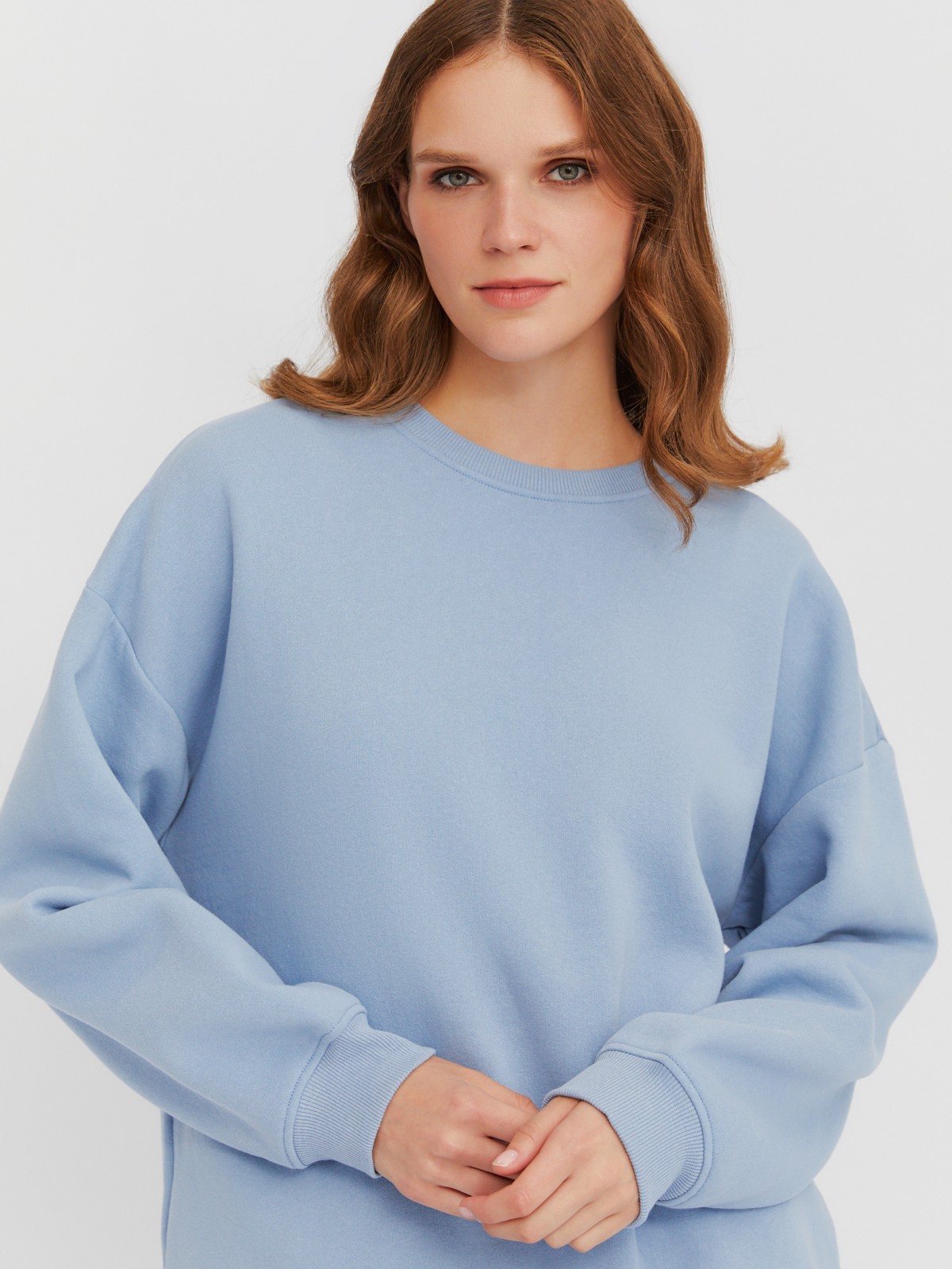 Базовый утеплённый свитшот с начёсом