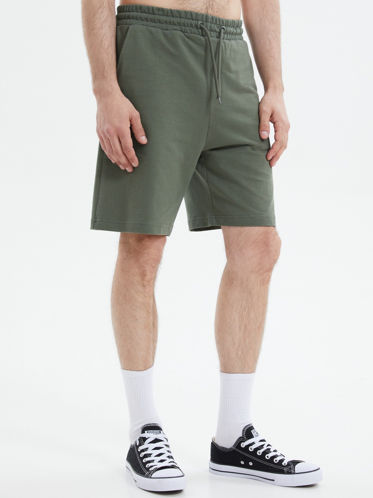 Трикотажные шорты на резинке из хлопка