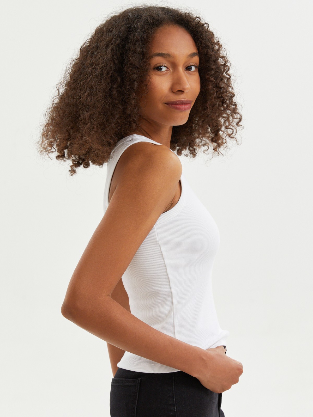 Майка из хлопка без рукавов