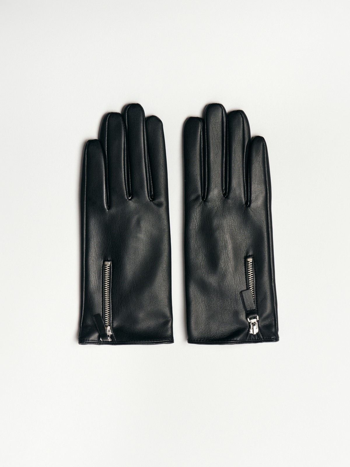 Утеплённый перчатки из экокожи