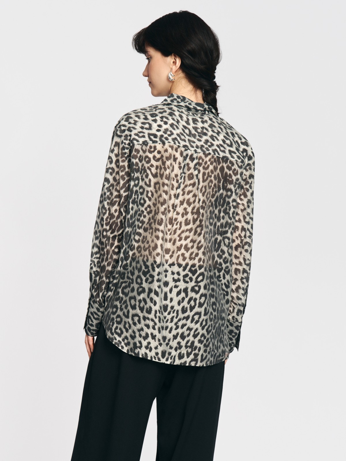 Рубашка с леопардовым принтом