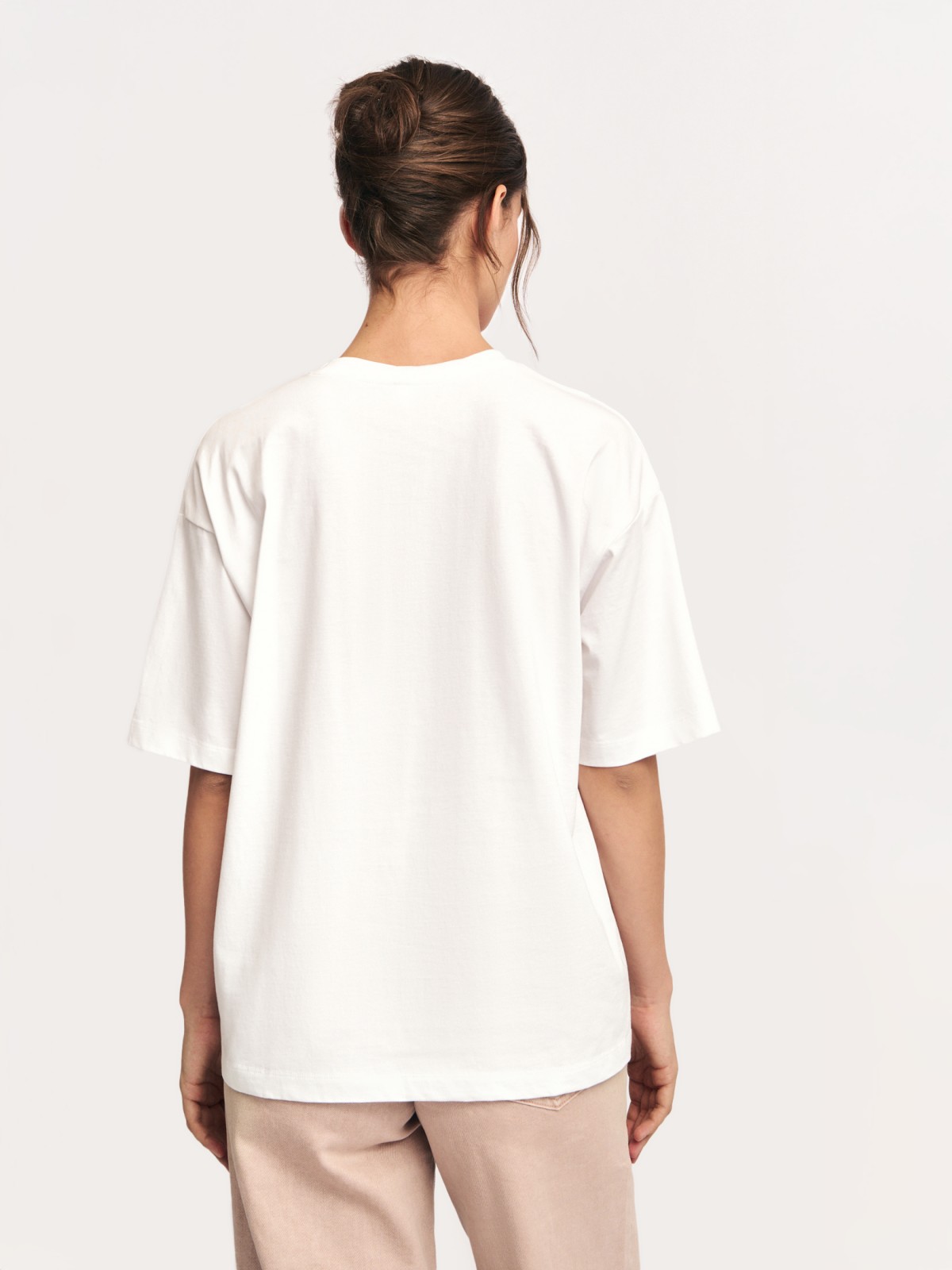 Футболка из хлопка с новогодним принтом