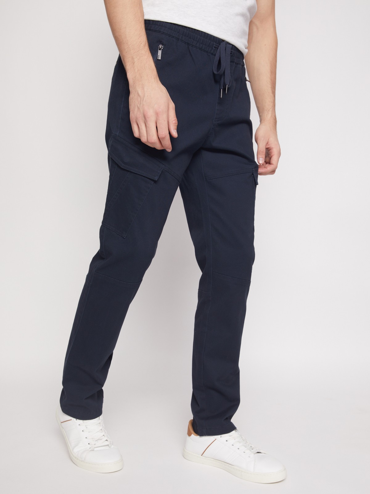 Брюки карго из твила