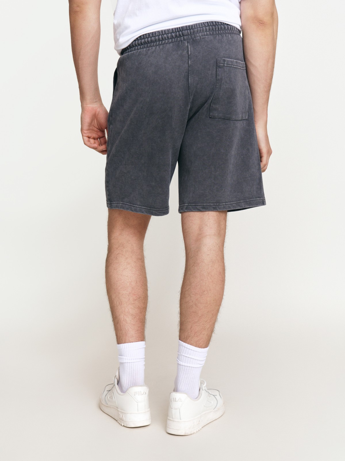 Трикотажные шорты из хлопка на резинке