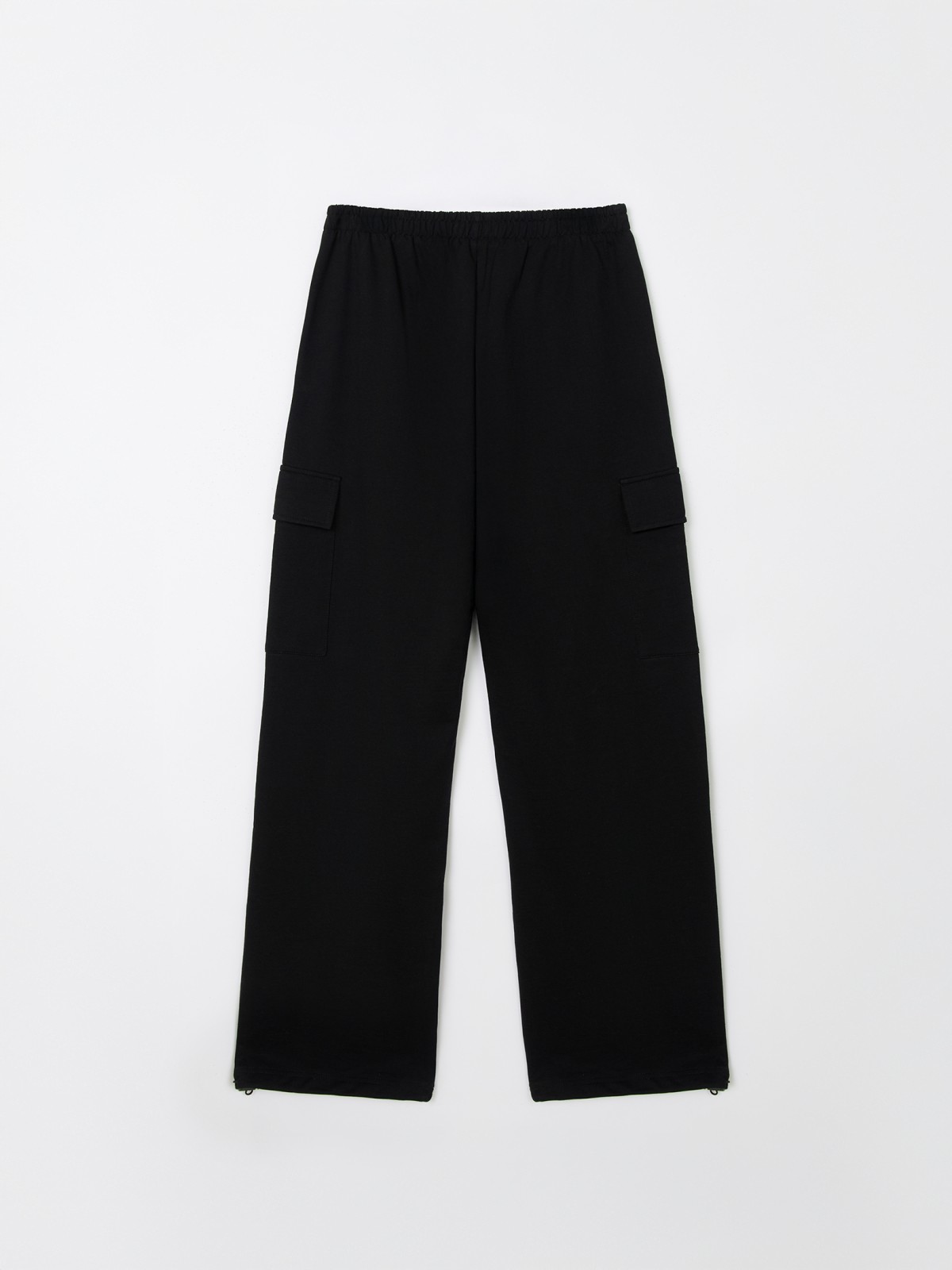 Брюки-джоггеры из хлопка с карманами карго