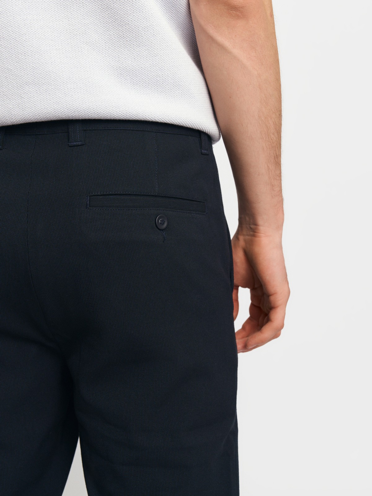 Брюки силуэта Slim в клетку