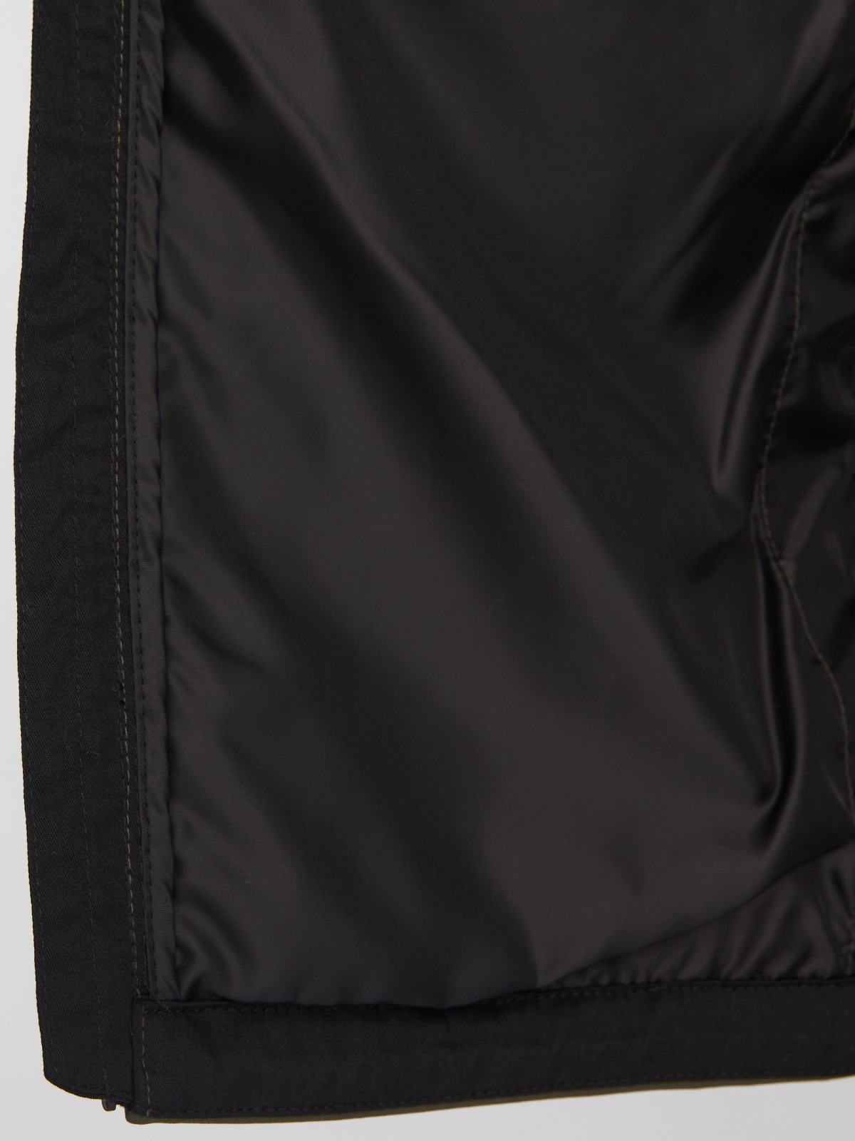 Лёгкая куртка-ветровка без утеплителя с капюшоном zolla 013325602014, цвет хаки, размер XXL - фото 5