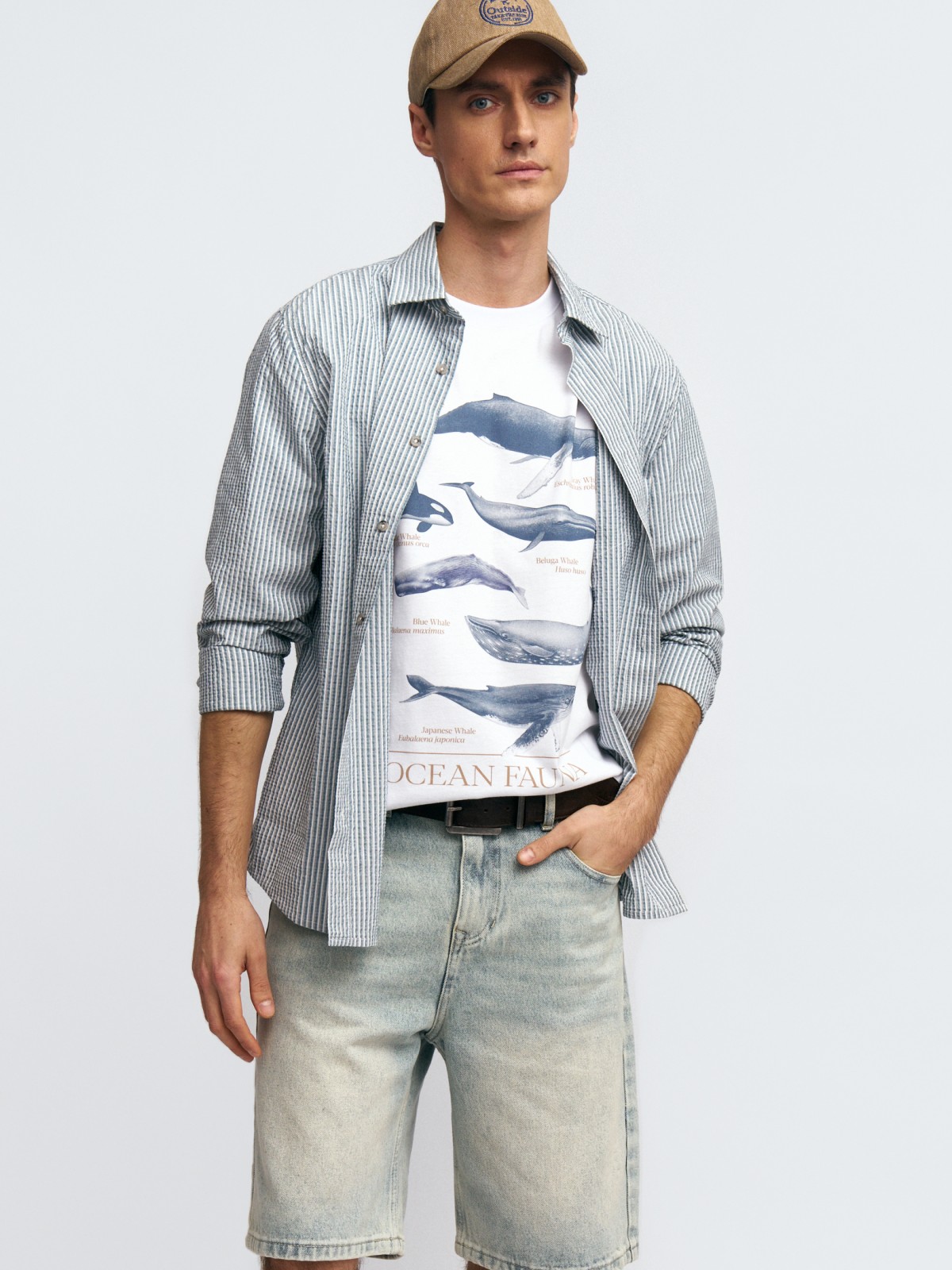 Футболка из хлопка с принтом