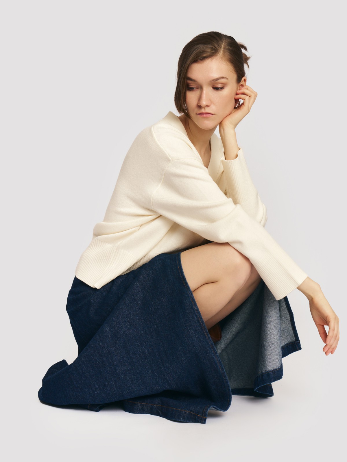 Трикотажный кардиган на пуговицах