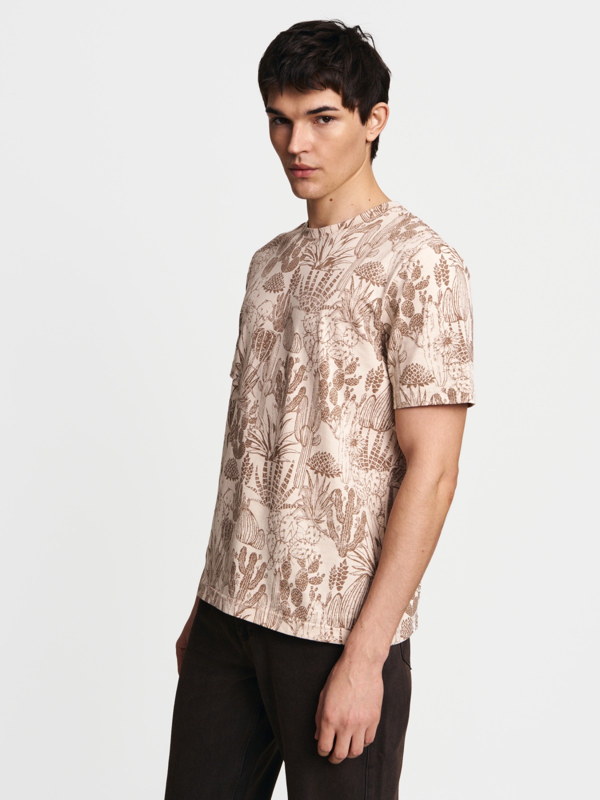 Футболка из хлопка с принтом