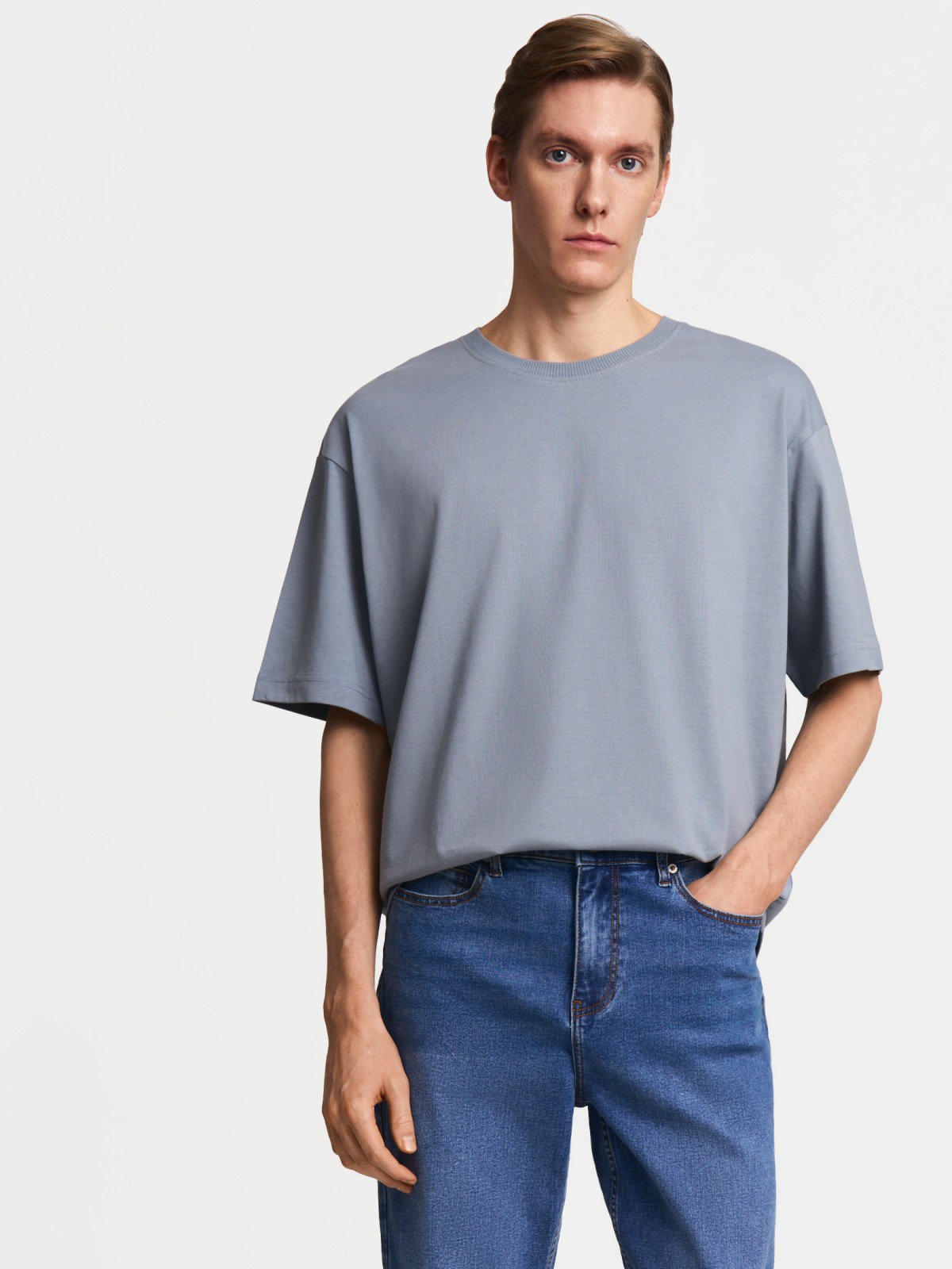 Футболка оверсайз из хлопка с коротким рукавом