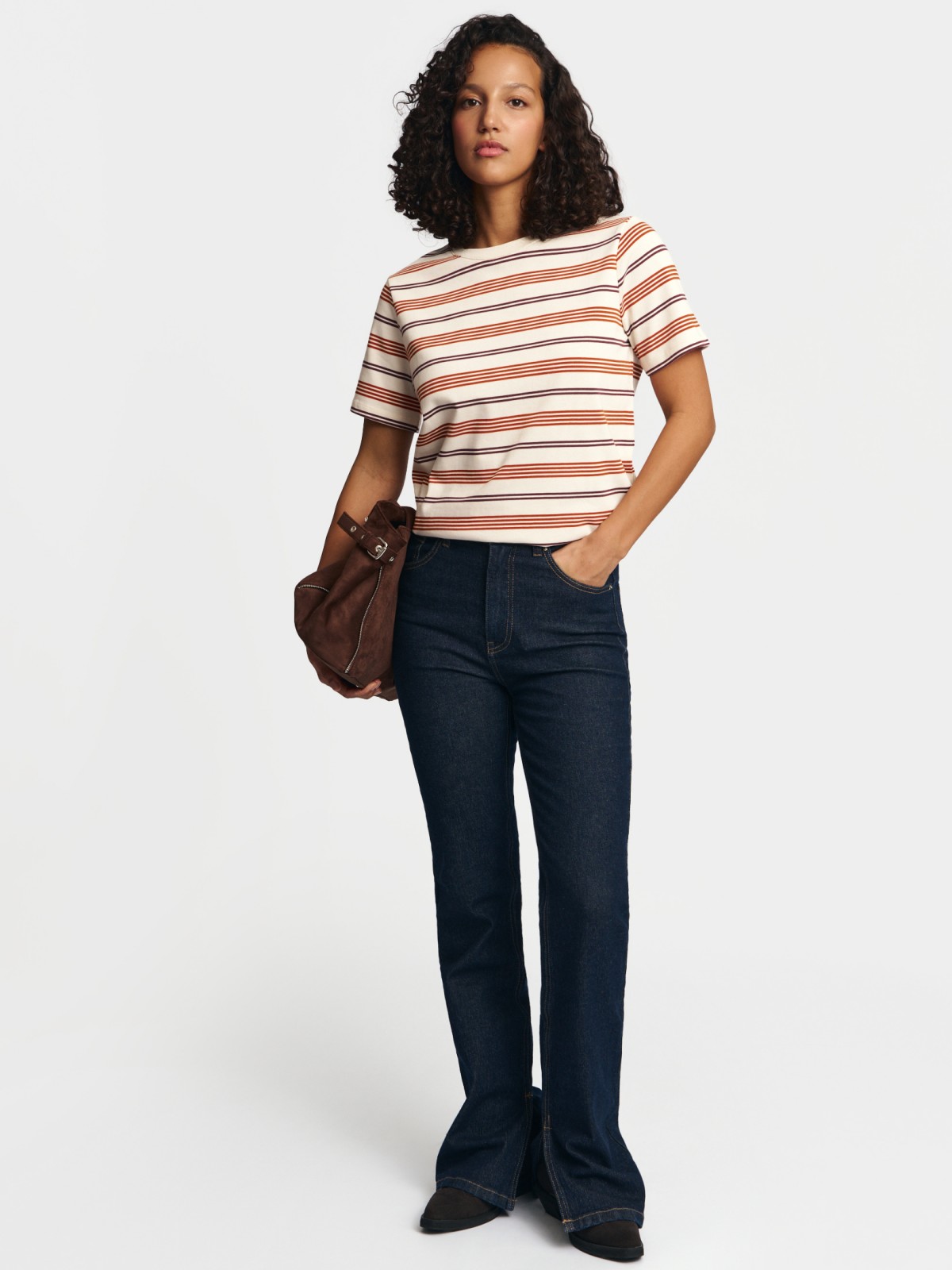 Футболка из хлопка в полоску