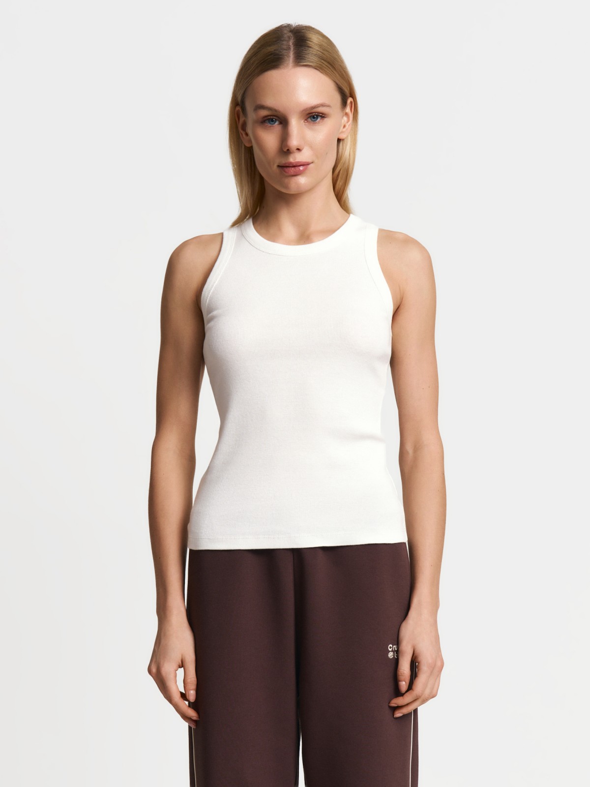 Майка из хлопка без рукавов