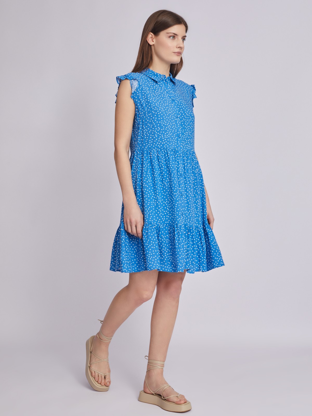 Платье zolla 02324827Y112, цвет голубой, размер XS - фото 2