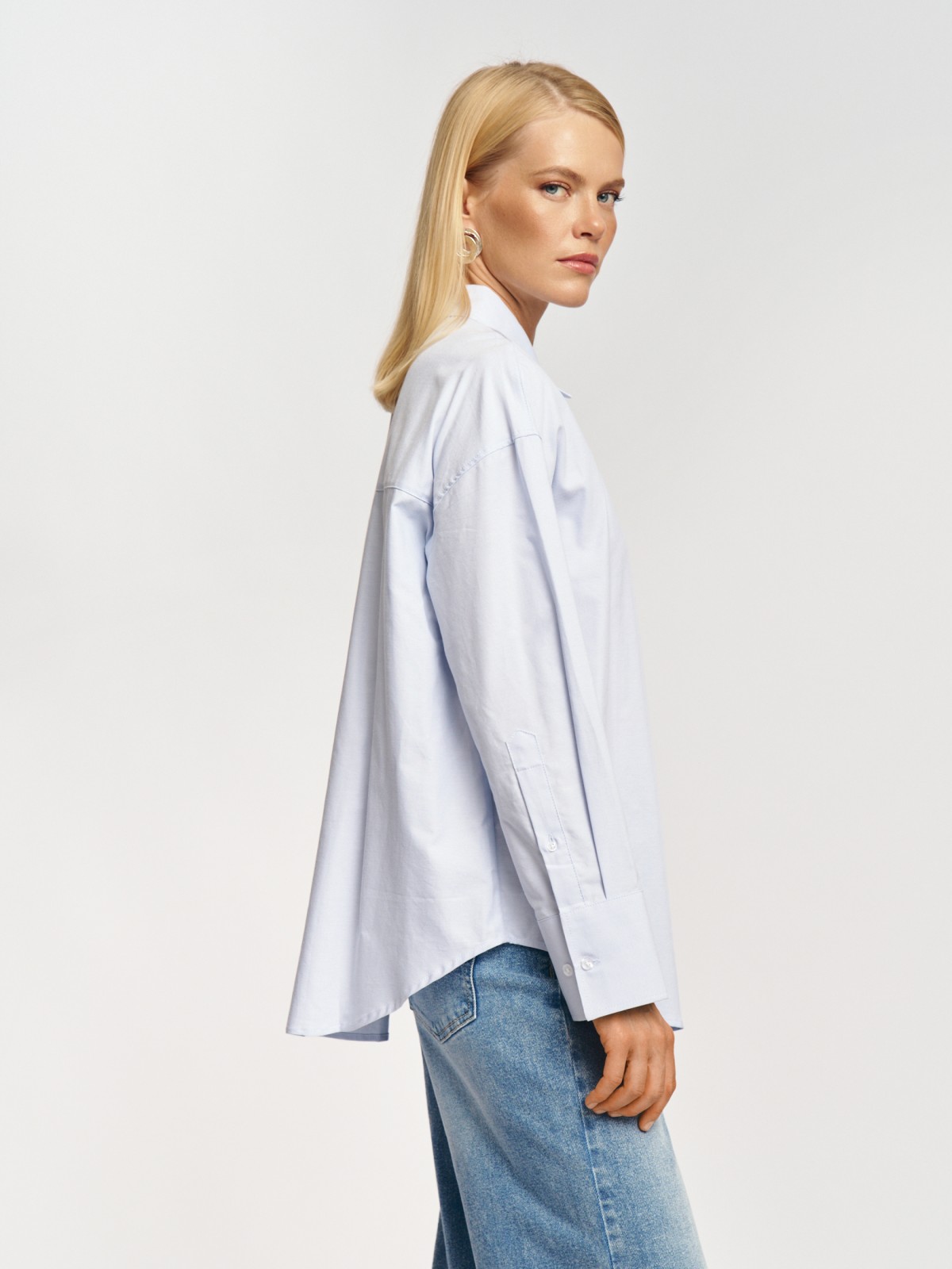 Рубашка из хлопка с длинным рукавом